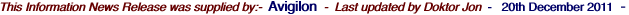 This Information News Release was supplied by:-