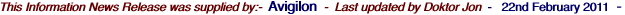 This Information News Release was supplied by:-