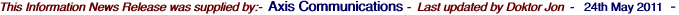This Information News Release was supplied by:-