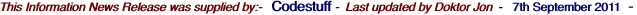 This Information News Release was supplied by:-