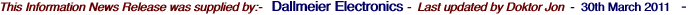 This Information News Release was supplied by:-
