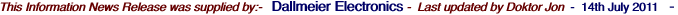 This Information News Release was supplied by:-