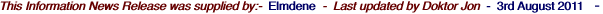 This Information News Release was supplied by:-