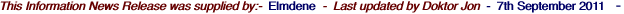 This Information News Release was supplied by:-