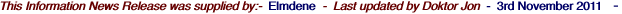 This Information News Release was supplied by:-
