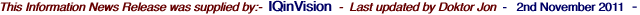 This Information News Release was supplied by:-