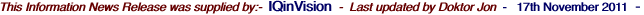 This Information News Release was supplied by:-