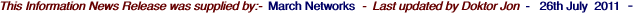 This Information News Release was supplied by:-