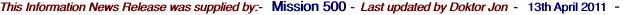 This Information News Release was supplied by:-