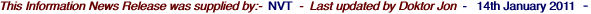 This Information News Release was supplied by:-