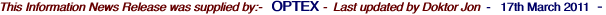 This Information News Release was supplied by:-