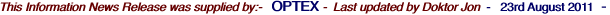 This Information News Release was supplied by:-