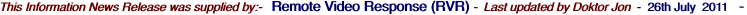 This Information News Release was supplied by:-