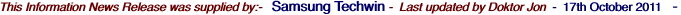 This Information News Release was supplied by:-