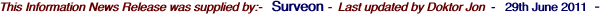 This Information News Release was supplied by:-
