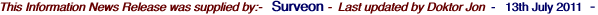 This Information News Release was supplied by:-