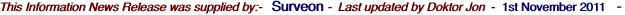 This Information News Release was supplied by:-