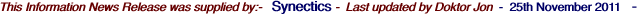 This Information News Release was supplied by:-