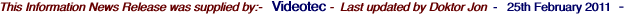 This Information News Release was supplied by:-