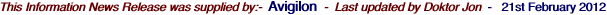 This Information News Release was supplied by:-