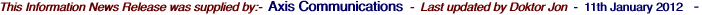 This Information News Release was supplied by:-