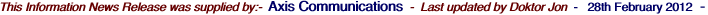 This Information News Release was supplied by:-