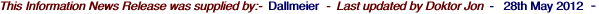 This Information News Release was supplied by:-