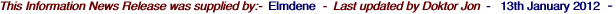 This Information News Release was supplied by:-