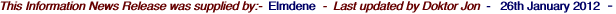 This Information News Release was supplied by:-