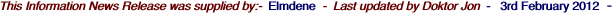 This Information News Release was supplied by:-