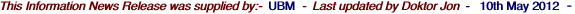 This Information News Release was supplied by:-