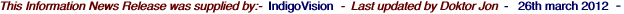 This Information News Release was supplied by:-