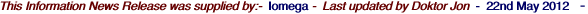 This Information News Release was supplied by:-