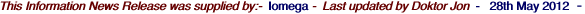 This Information News Release was supplied by:-