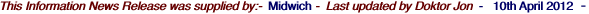 This Information News Release was supplied by:-