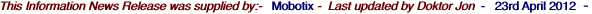 This Information News Release was supplied by:-