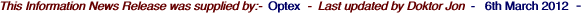 This Information News Release was supplied by:-