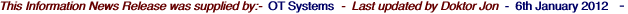 This Information News Release was supplied by:-