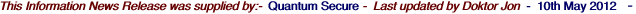This Information News Release was supplied by:-