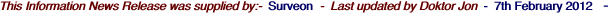 This Information News Release was supplied by:-