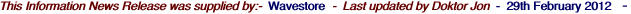 This Information News Release was supplied by:-