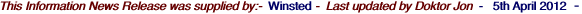 This Information News Release was supplied by:-