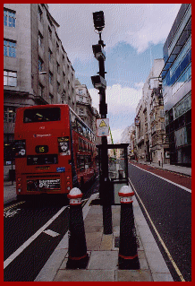 So would you like to play "Spot the CCTV Camera?". Eagle eyed visitors may recognise the profusion of street furniture, surrounding a single heritage dome camera keeping watch over part  of Londons' prestigious Oxford Street shopping area.