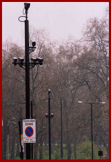 So would you like to play "Spot the CCTV Camera?". Eagle eyed visitors may recognise the profusion of street furniture, surrounding a single heritage dome camera keeping watch over part  of Londons' prestigious Oxford Street shopping area.