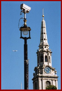 So would you like to play "Spot the CCTV Camera?". Eagle eyed visitors may recognise the profusion of street furniture, surrounding a single heritage dome camera keeping watch over part  of Londons' prestigious Oxford Street shopping area.