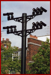 So would you like to play "Spot the CCTV Camera?". Eagle eyed visitors may recognise the profusion of street furniture, surrounding a single heritage dome camera keeping watch over part  of Londons' prestigious Oxford Street shopping area.