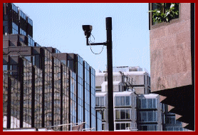 So would you like to play "Spot the CCTV Camera?". Eagle eyed visitors may recognise the profusion of street furniture, surrounding a single heritage dome camera keeping watch over part  of Londons' prestigious Oxford Street shopping area.