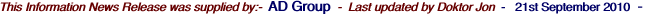 This Information News Release was supplied by:-