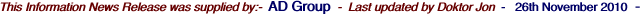 This Information News Release was supplied by:-