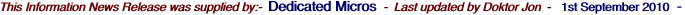 This Information News Release was supplied by:-